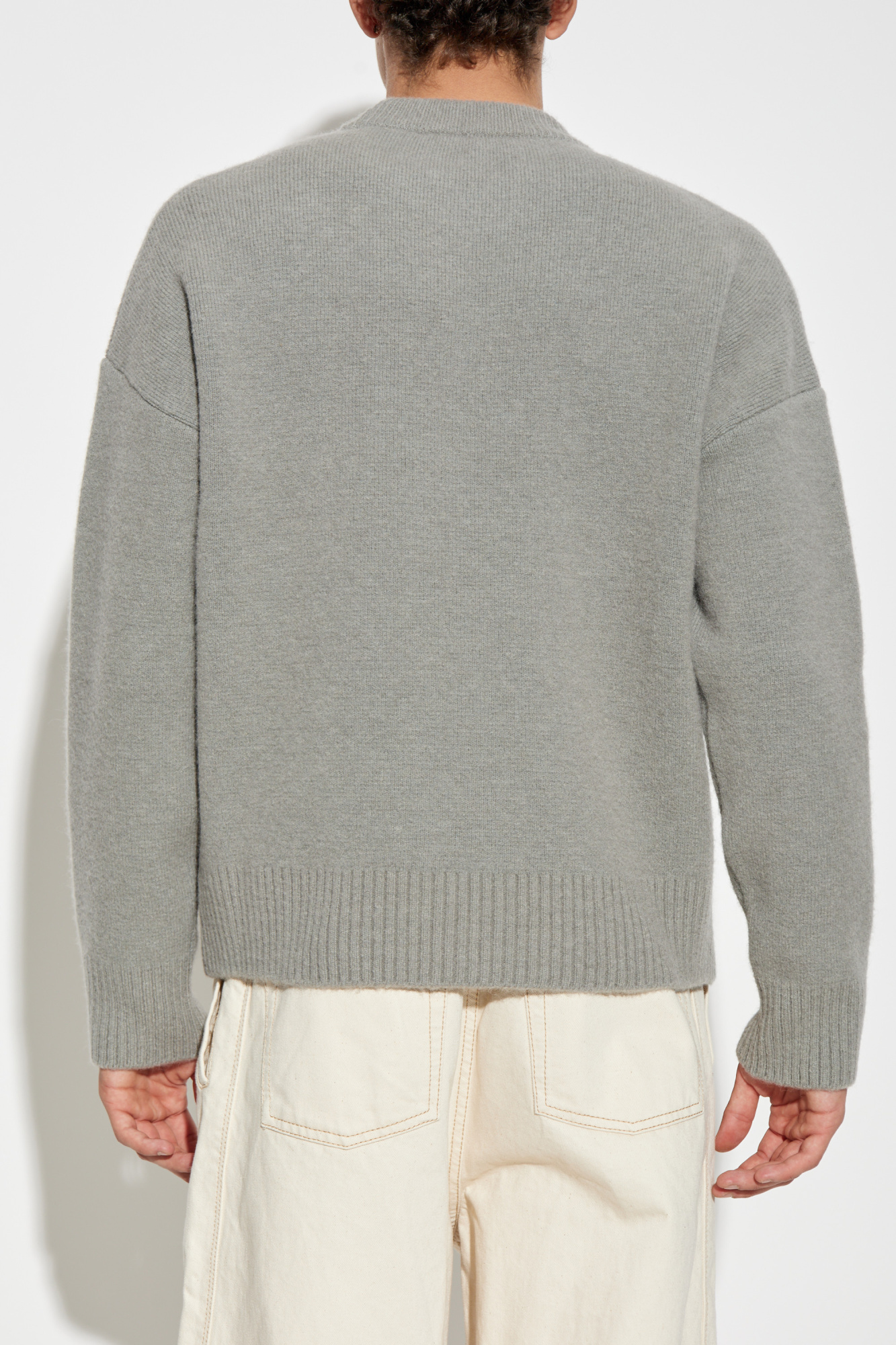 【送料&関税込】Ami Alexandre Mattiussi Sweater Grey Sweater with logo Ami Alexandre Mattiussi - Vitkac France